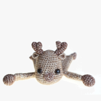 Baby Rendier mini Lappenpop Pdf Patroon